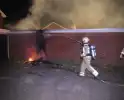 Garageboxen beschadigd door brandstichting