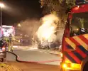 Meerdere voertuigen verwoest door brand