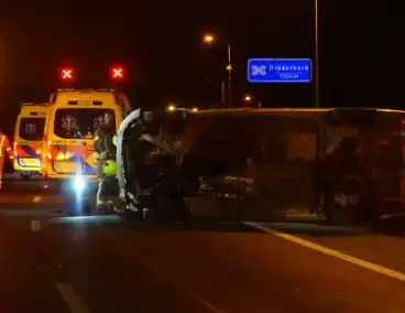 Twee voertuigen betrokken bij zwaar ongeval