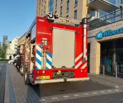 Wateroverlast in Albert Heijn door gesprongen leiding