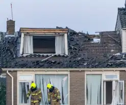 Enorme schade na explosie in woning