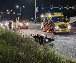 Motorrijder gewond bij aanrijding