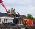 Brand op dak van woning door werkzaamheden