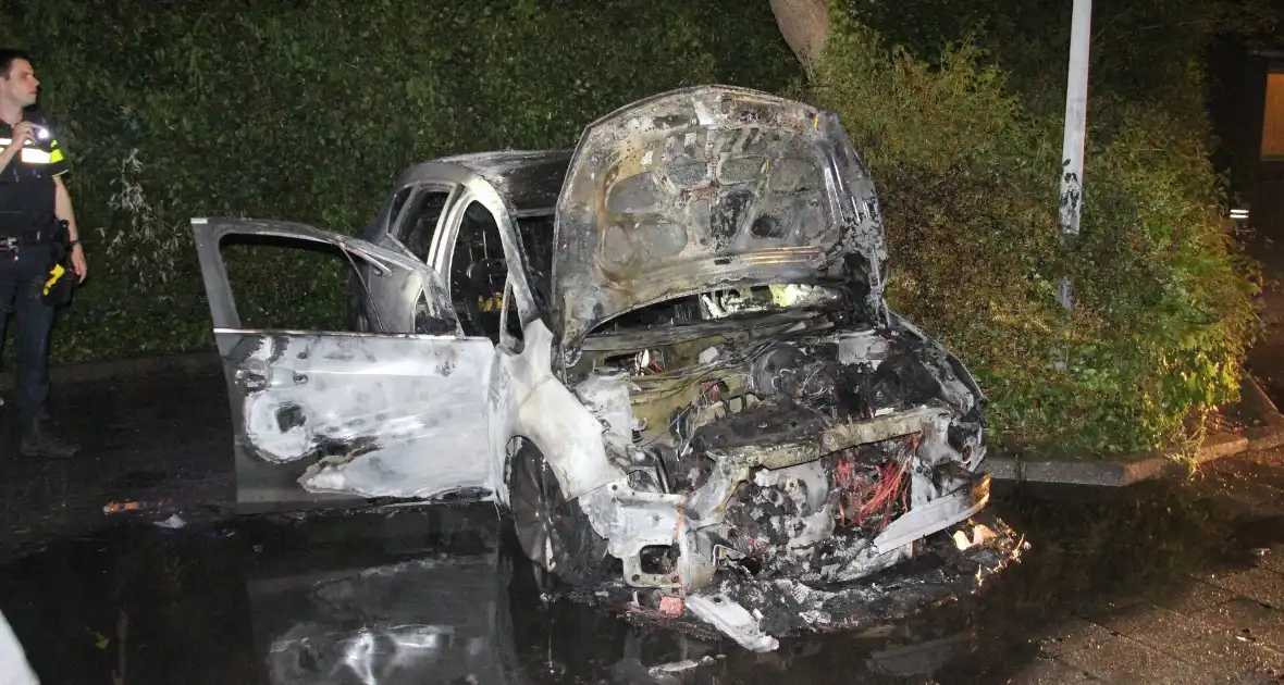 Auto volledig verwoest door felle brand - Foto 7