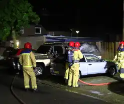 Flinke schade na brand in geparkeerde auto