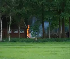 Meerdere brandhaarden rondom boerderij