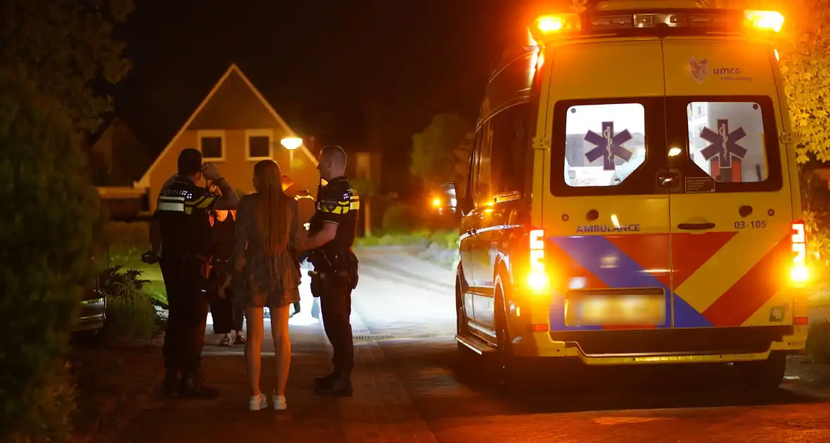 Gewond persoon op straat aangetroffen