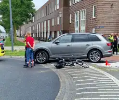 Fietser geschept op beruchte rotonde