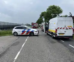 Wegwerkers veroorzaken gaslekkage in berm