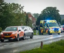 Auto flink beschadig door kop-staartbotsing