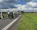 Oudere fietser belandt in sloot en raakt gewond