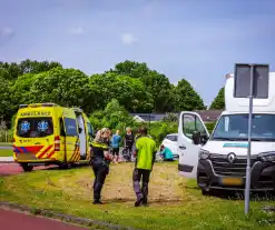 Vrouw bij het oversteken aangereden