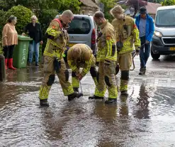 Stortbui veroorzaakt ondergelopen straten