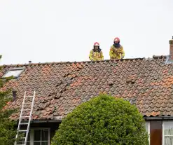 Dak beschadigd door harde wind