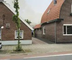 Veel bekijks bij brand in bijgebouw