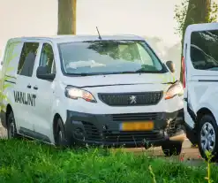 Twee bestelbussen betrokken bij kop-staartbotsing