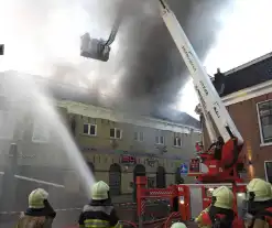 Grote brand in uitgaansgelegenheid