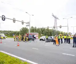 Gewonde bij aanrijding op kruising bij afrit