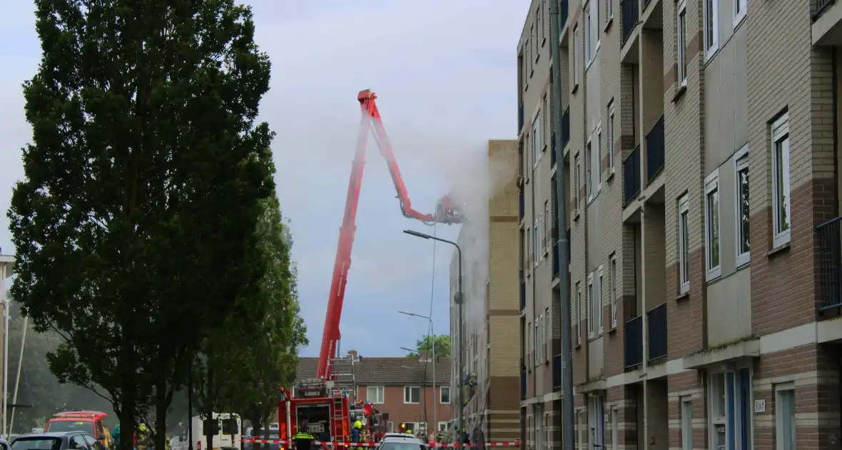 Personen gered bij gasbrand in portiekflat