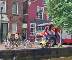 Veel hulpdiensten aanwezig voor scootmobiel in het water