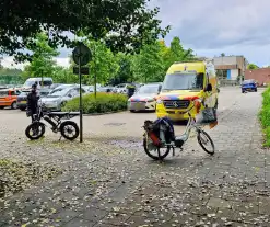 Postnl bezorger in botsing met fatbike