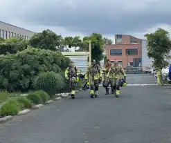 Gasfles explodeert bij buitenbrand