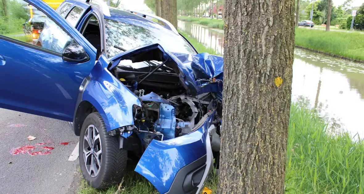 Automobiliste raakt onwel en komt tegen boom Tot stilstand - Foto 6