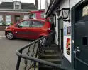 Automobilist ramt hekwerk en café