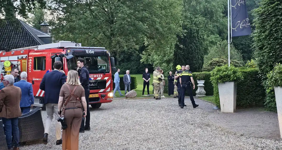 Brand tijdens bruiloft in Kasteel Hoekelum - Foto 1