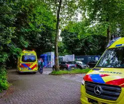 Gewonde bij ongeval met auto in garagebox