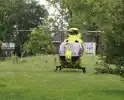 Traumahelikopter aanwezig voor medisch incident