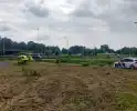 Traumahelikopter landt langs snelweg voor rendez-vous