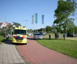 Weer een fietser aangereden op rotonde