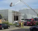 Bedrijf ontruimd door brand in bedrijfshal