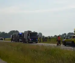 Hulpdiensten groots ingezet voor voertuig te water