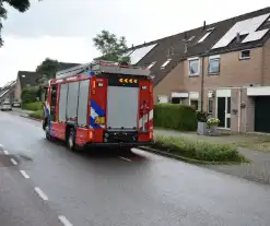 Brandweer onderzoek gaslucht in woning