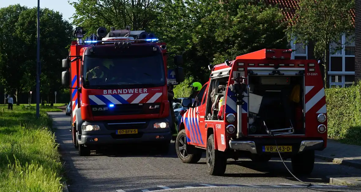 Gasfles in brand tijdens barbecue
