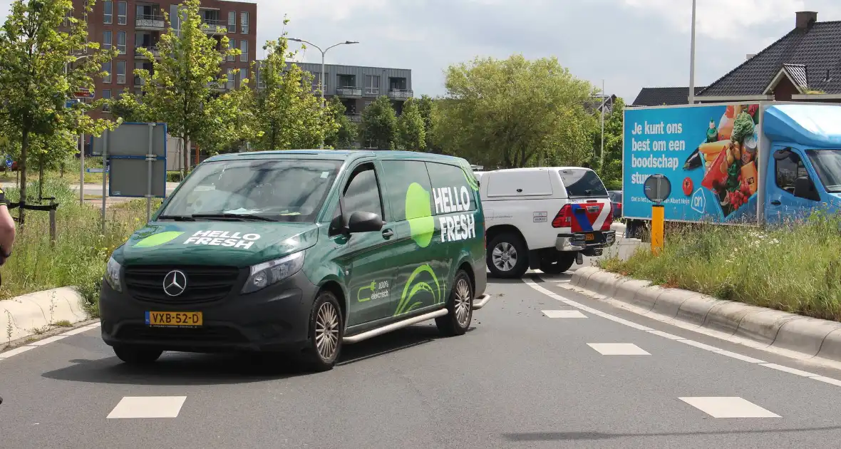 Vogel vliegt tegen voorruit bestelbus - Foto 1