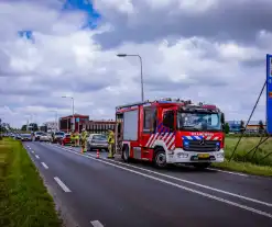 Provincialeweg deels dicht door aanrijding