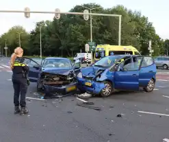 Forse schade bij botsing meerdere voertuigen