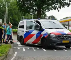 Fietster gewond aan hoofd na aanrijding met auto