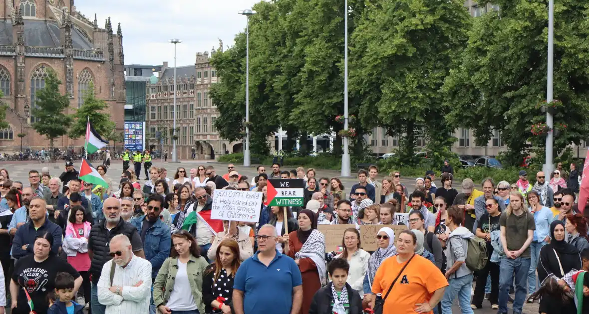 Veel demonstranten bij Pro Palestina demonstratie - Foto 6