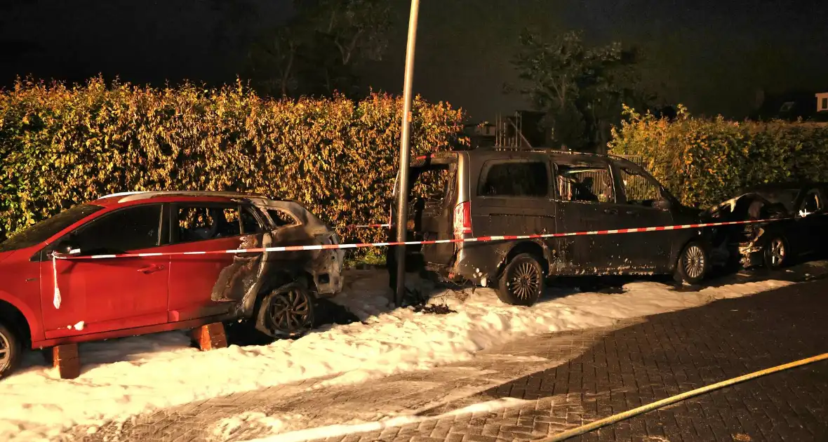 Drie voertuigen verwoest door vlammenzee - Foto 11