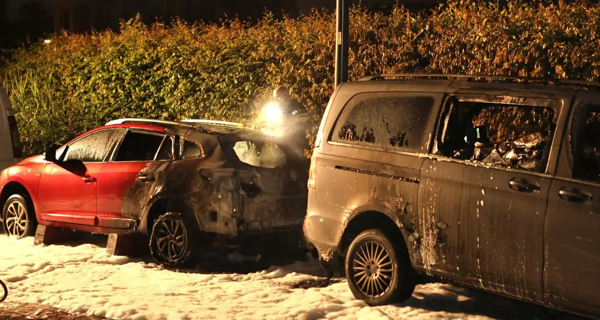 Drie voertuigen verwoest door vlammenzee - Foto 8