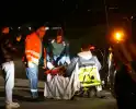 Twee fietsers met elkaar in botsing een gewond