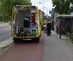 Fietser en fatbike botsen met elkaar