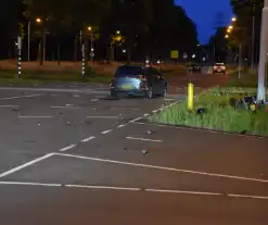 Brommerrijder gewond na frontale botsing met auto