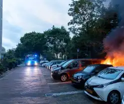 Veel schade na autobrand