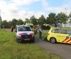 Traumahelikopter geland voor noodsituatie