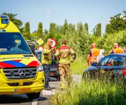 Veel hulpdiensten naar kop-staartbotsing